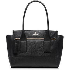 NWOT KATE SPADE Southport Avenue Oden Black Pebbled Leather Shoulder Bag